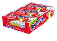 Chicle Pure Fruit Morango - Mentos 15 unidades