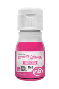 Corante Líquido Rosa Cereja 10ml - Mix