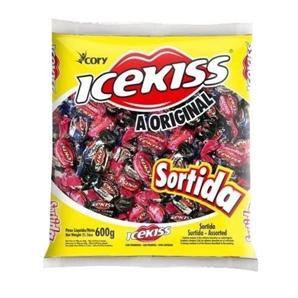 Bala Dura Icekiss Sabores Sortidos 600g Cory